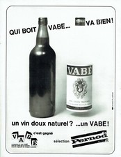 publicité Advertising 1221 1968  Pernod  vin doux Vabé   