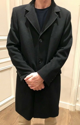 Manteau droit noir en - ***,