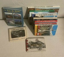 LOT 12 DÉPLIANTS CARTES POSTALE PHOTOS TOURISTIQUE ANCIEN VINTAGE CHATEAU CORSE