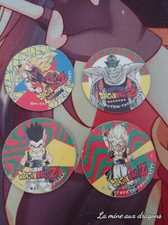 Lot 4 Pog DRAGON BALL Z DBZ
