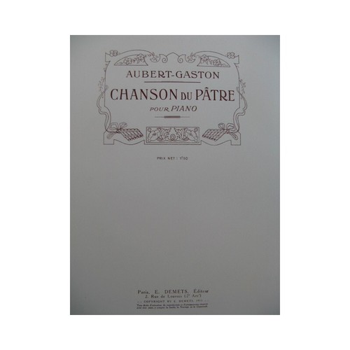 Aubert gaston chanson - aubert,