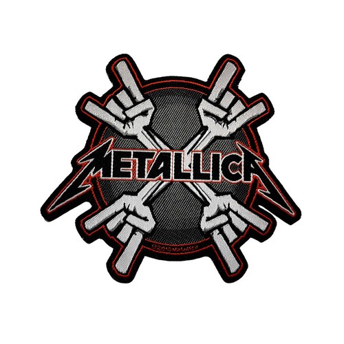 Metallica metal horns patch - 'metal, horns'
