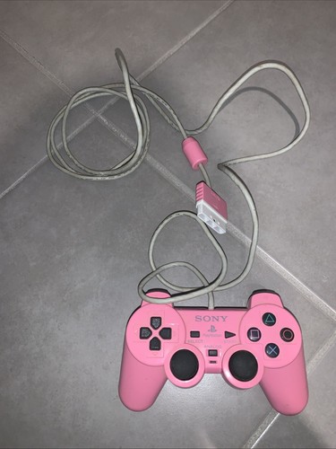 Manette ps2 dualshock rose - ps2,