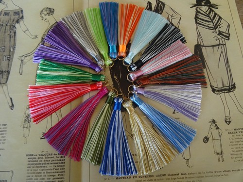 Pampille gland chiné - ,