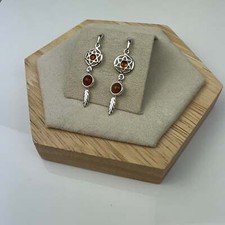 925 Argent Sterling & Ambre