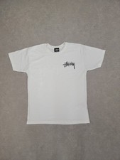 T-shirt blanc BASIC STÜSSY