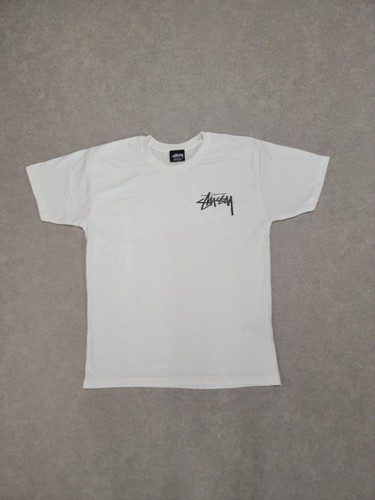 Shirt blanc basic stüssy - t-shirt,