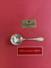 CUILLÈRE SERVICE LÉGUME  CHRISTOFLE FR  PERLES 21CM METAL ARGENTE TRÈS BEL ÉTAT