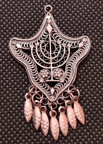 Pendentif filigrane argent - pendentif,