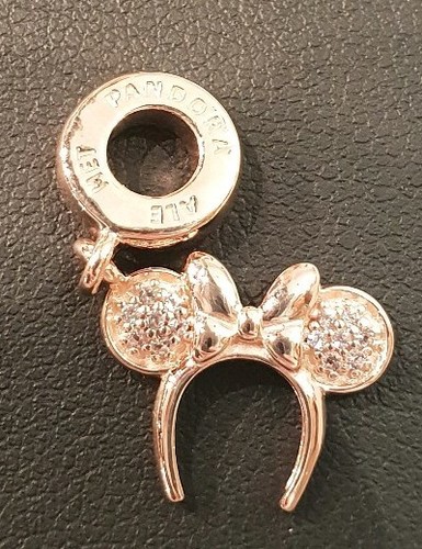 Charm pandora rose - rose, tête