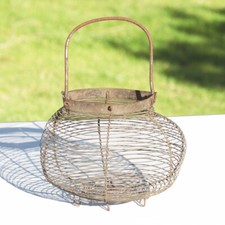 Ancien panier œuf salade - ancien, /