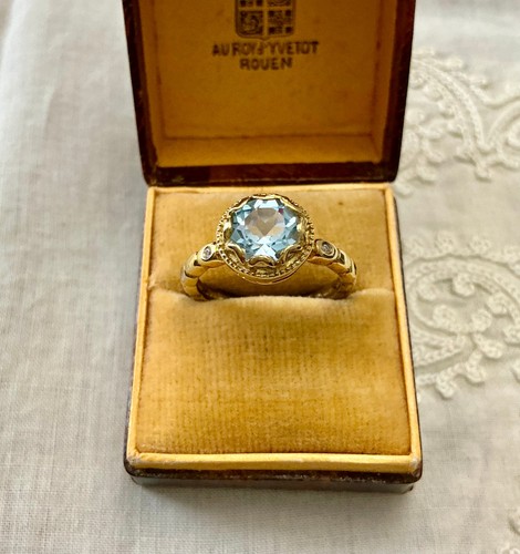 Ancienne bague topazes - bague,