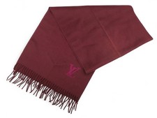 NEUF ECHARPE LOUIS VUITTON JHELAM LOGO LV EN CACHEMIRE A FRANGES NEW SCARF 490€