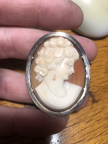 Broche 1930 portrait camée - 1930,