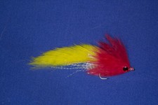 Mouche / Streamer jaune/rouge