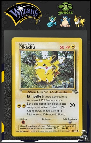 Carte pokémon pikachu 64 - pokémon, 60/64