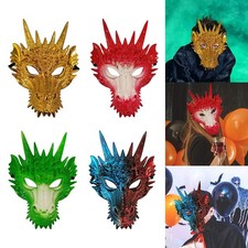 Masque de Cosplay Dragon, masque de mascarade d'halloween, masque de coiffure