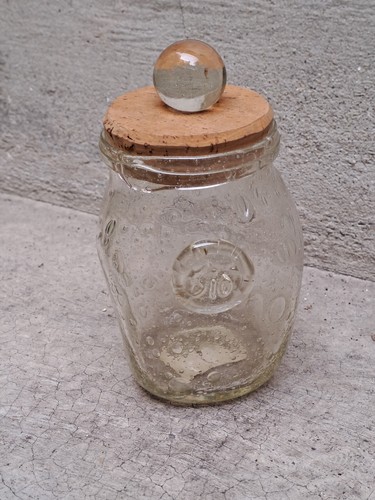 Pot verre bullé biot - verre, de