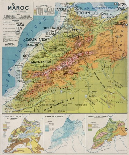 Carte école maroc - maroc, vidal