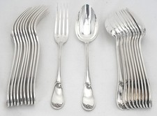 Cailar Bayard, 10 couverts à entremets, dessert, 20 pièces de style Louis XV.