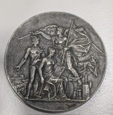 Médaille bronze argenté exposition industrielle Vesoul 1897 A. Rivet