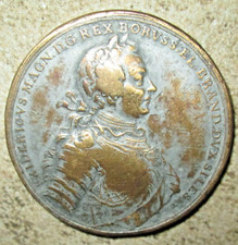 Médaille de Table,Siege de Prague 1757-Royaume de Prusse