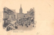 CPA 28 SENONCHES / LE MARCHE / cliché rare