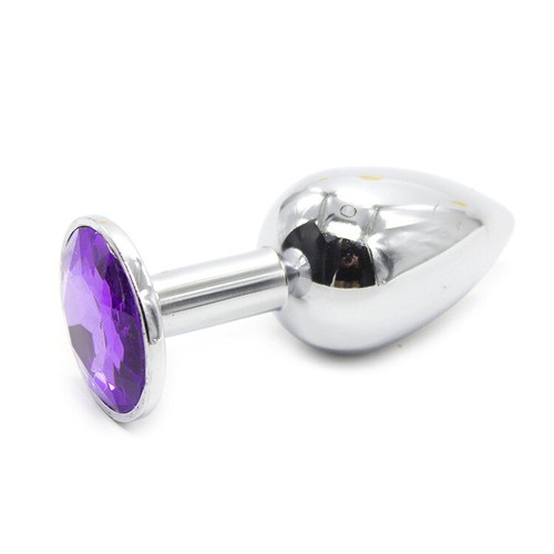 Rosebud violet plug acier anal - violet,