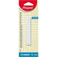Lames de rechange pour cutter - 9mm - Maped - Etui de 10 lames