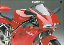 Prospectus DUCATI 748 Brochure Catalogue Prospekt en FRANCAIS + 5 autres langues