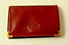 ANCIEN PORTE MONNAIE CUIR LOGO CHIEN CERBERE FEMME PORTEFEUILLE SAC A MAIN