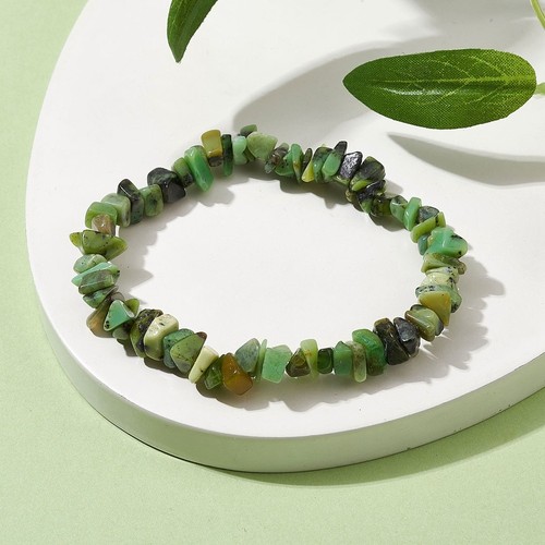Bracelet perles chrysoprase - bracelet,