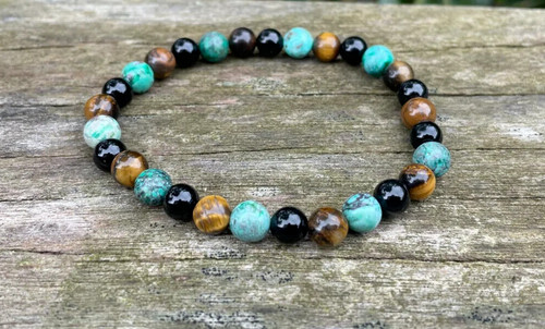 Bracelet perles oeil de - de,