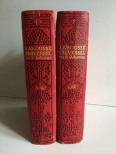 LAROUSSE UNIVERSEL en 2 volumes dictionnaire encyclopédique Claude Augé 1922