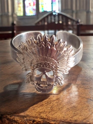Bague tête mort indien - tête, de