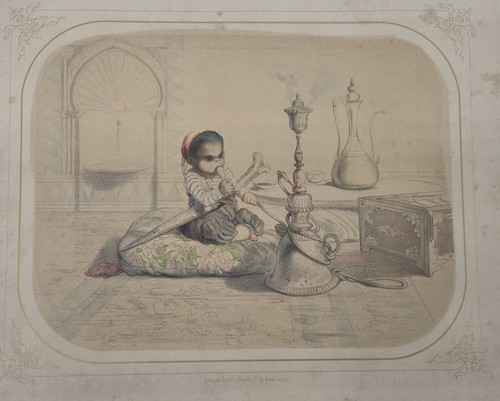 Lithographie ancienne xixe - lithographie,