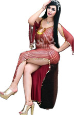 Robe de danse du ventre égyptienne neuve, galabia de danse orientale de...