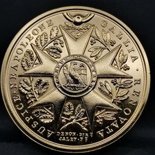 MEDAILLE 41mm BRONZE Dorée or