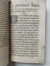 Post incunable. Les XX livres de Constantin César. Encyclopédie rurale 1550