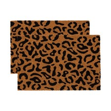 2x Coir Tapis Porte naturelle