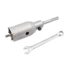 Foret à béton 50mm avec embout SDS et adaptateur 110mm, foret creux en carbur...