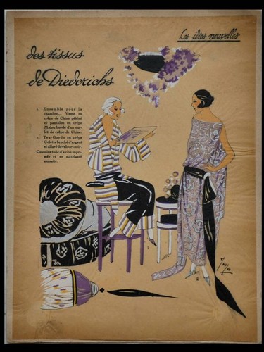 Mode art deco tissus - art,
