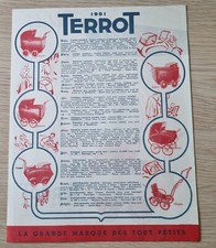 catalogue publicitaire LANDAUS VOITURES POUR ENFANTS TERROT 1951