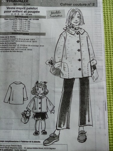 Patron couture veste - couture, enfant