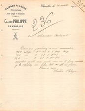 1910 CAISSES ET CAGES D EMBALLAGE POUR OEUFS ET VOLAILLES CLAUDE PHILIPPE A