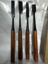 Ensemble de ciseaux longs à bois outil de menuiserie vintage NOMI fabriqué pa...