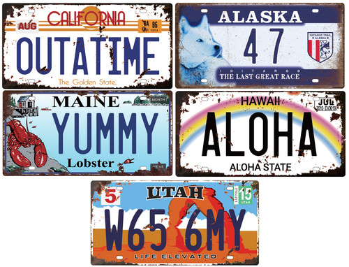 Lot répliques plaques - 5,