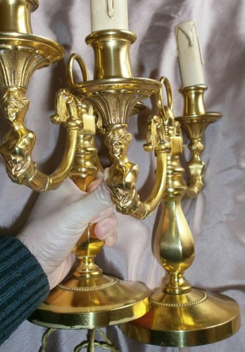 Lampe flambeau à 2 - ou,