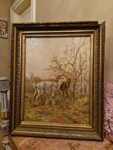 Charpin huile sur - huile, toile