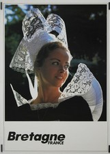 Bretagne France Circa 1980 Affiche Photo Tourisme